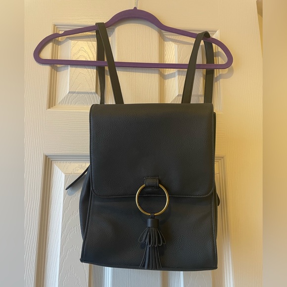 Black Tassel Backpack - Picture 2 of 6